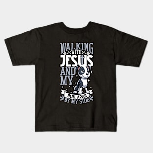 Jesus and dog - Bull Arab Kids T-Shirt